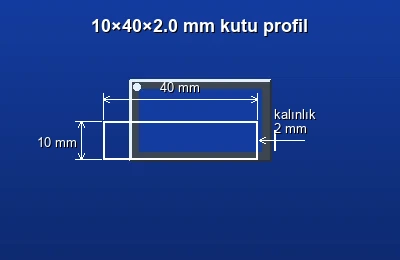 Dikdörtgen kutu profil fiyatları 2026