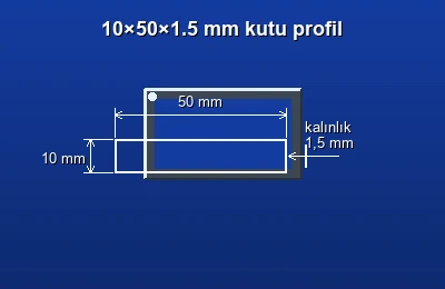 Dikdörtgen kutu profil fiyatları 2026