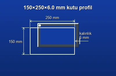 Dikdörtgen kutu profil fiyatları 2026