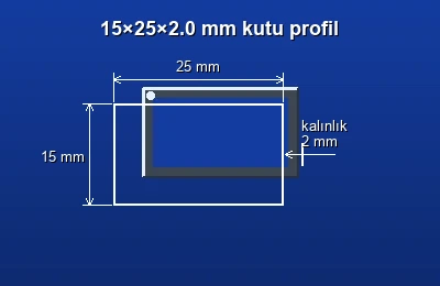 Dikdörtgen kutu profil fiyatları 2026