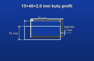 Dikdörtgen kutu profil fiyatları 2026