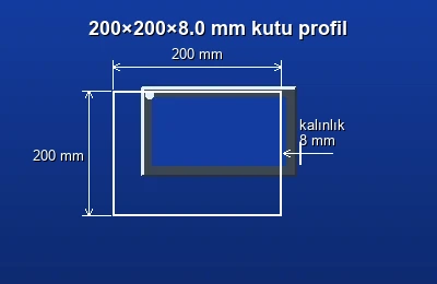 Dikdörtgen kutu profil fiyatları 2026