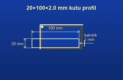 Dikdörtgen kutu profil fiyatları 2026
