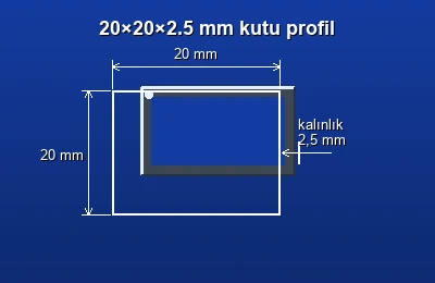 Dikdörtgen kutu profil fiyatları 2026