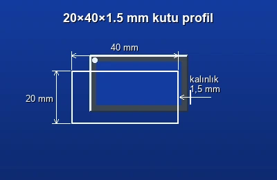 Dikdörtgen kutu profil fiyatları 2026