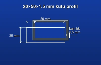 Dikdörtgen kutu profil fiyatları 2026