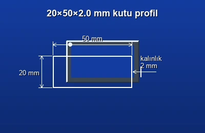 Dikdörtgen kutu profil fiyatları 2026