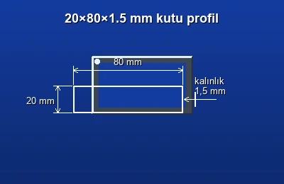 Dikdörtgen kutu profil fiyatları 2026