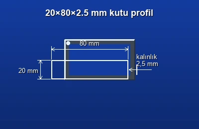 Dikdörtgen kutu profil fiyatları 2026