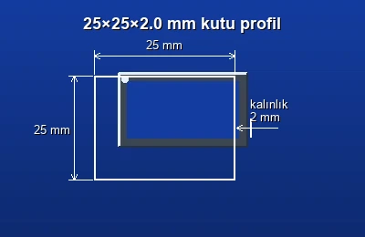 Dikdörtgen kutu profil fiyatları 2026