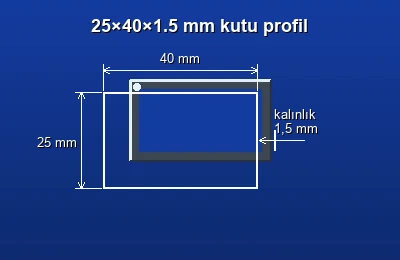 Dikdörtgen kutu profil fiyatları 2026