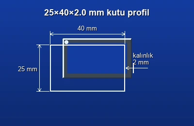 Dikdörtgen kutu profil fiyatları 2026