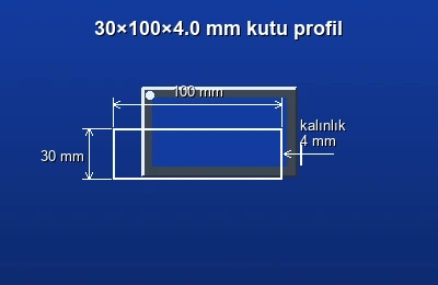 Dikdörtgen kutu profil fiyatları 2026