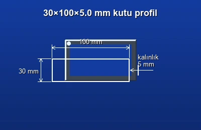 Dikdörtgen kutu profil fiyatları 2026