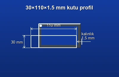 Dikdörtgen kutu profil fiyatları 2026