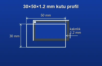 Dikdörtgen kutu profil fiyatları 2026