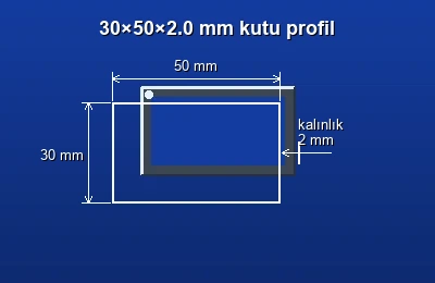Dikdörtgen kutu profil fiyatları 2026
