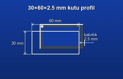 Dikdörtgen kutu profil fiyatları 2026