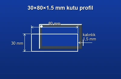 Dikdörtgen kutu profil fiyatları 2026