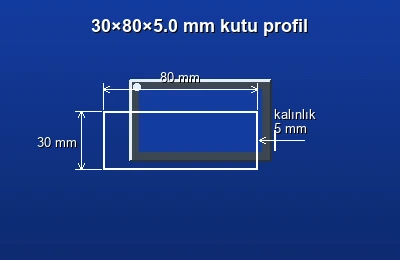 Dikdörtgen kutu profil fiyatları 2026