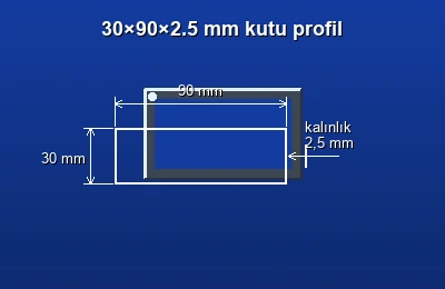 Dikdörtgen kutu profil fiyatları 2026