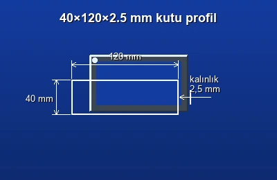 Dikdörtgen kutu profil fiyatları 2026