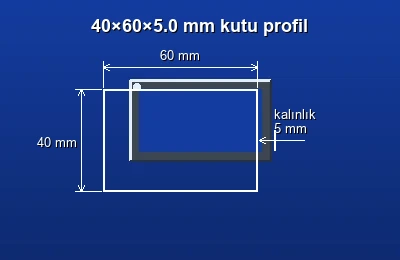 Dikdörtgen kutu profil fiyatları 2026