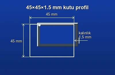 Dikdörtgen kutu profil fiyatları 2026