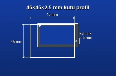 Dikdörtgen kutu profil fiyatları 2026
