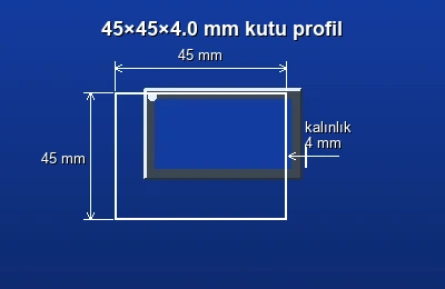Dikdörtgen kutu profil fiyatları 2026