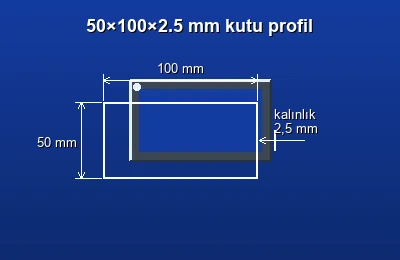 Dikdörtgen kutu profil fiyatları 2026