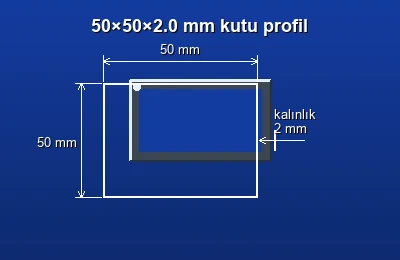 Dikdörtgen kutu profil fiyatları 2026