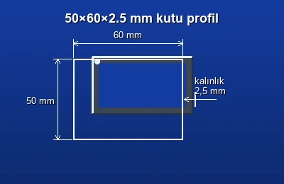 Dikdörtgen kutu profil fiyatları 2026