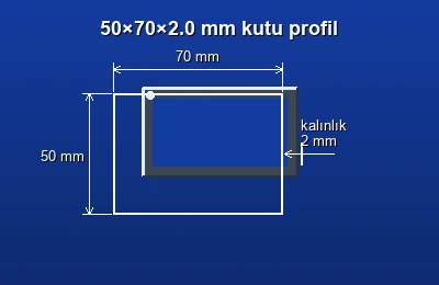 Dikdörtgen kutu profil fiyatları 2026