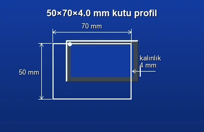 Dikdörtgen kutu profil fiyatları 2026