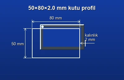 Dikdörtgen kutu profil fiyatları 2026