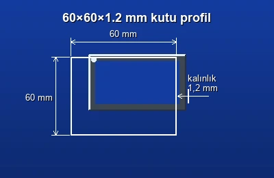 Dikdörtgen kutu profil fiyatları 2026