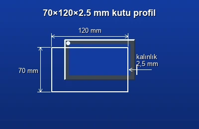 Dikdörtgen kutu profil fiyatları 2026