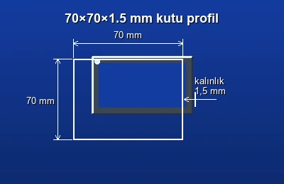 Dikdörtgen kutu profil fiyatları 2026