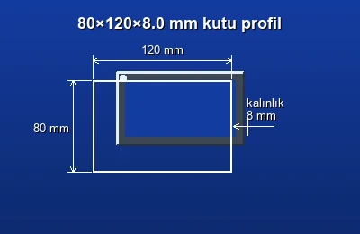 Dikdörtgen kutu profil fiyatları 2026